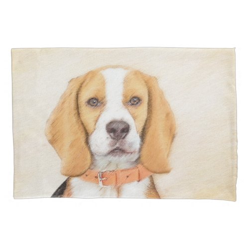 Beagle Hound Dog Painting Original Animal Art Pillow Case