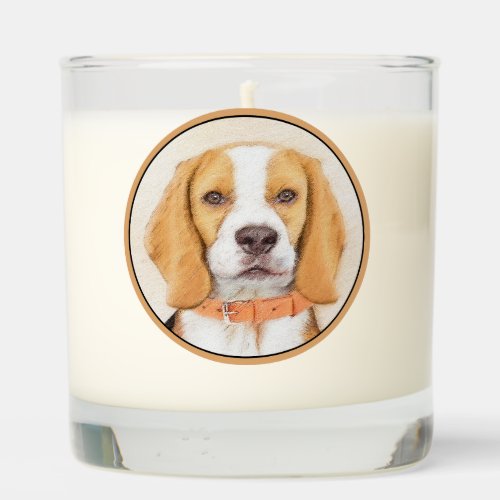 Beagle Hound Dog Painting Original Animal Art Scented Candle
