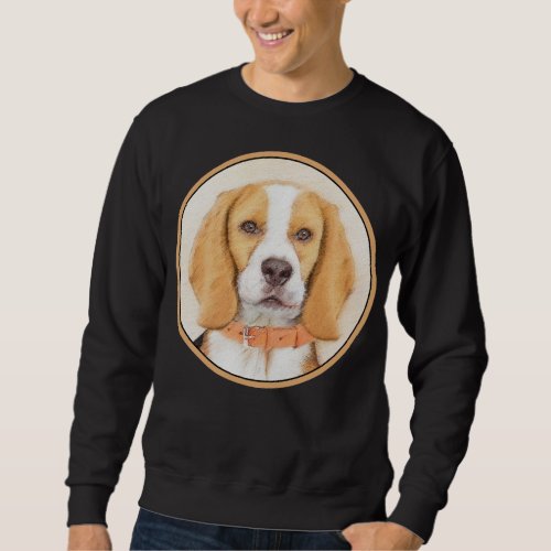 Beagle Hound Dog Painting Original Animal Art Sweatshirt