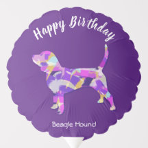 Beagle Hound Dog Silhouette PPY&B Fun Birthday
