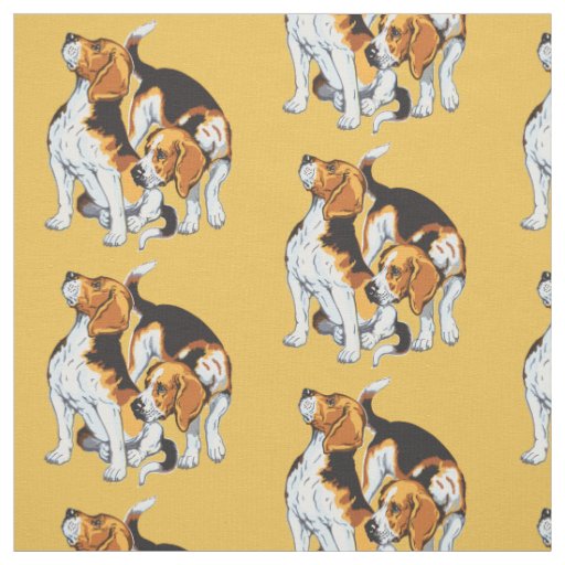 beagle hound fabric