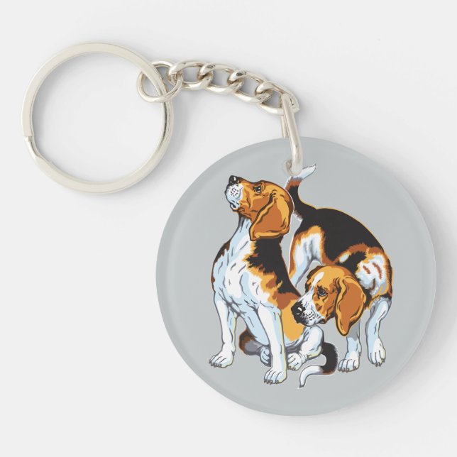 beagle hound keychain (Front)