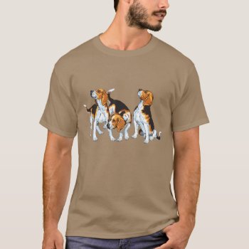 Beagle Hound T-shirt by insimalife at Zazzle