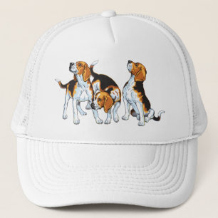 beagle hound trucker hat