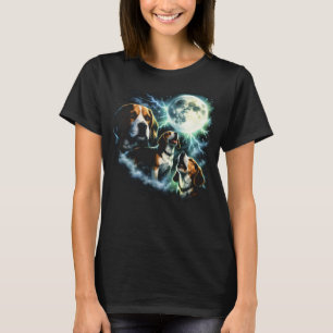 Beagle Howling at the Moon – Hunting Dog Night T-Shirt