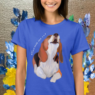 Beagle Howling, Personalize, Excuse Me T-Shirt