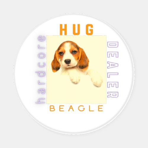 Beagle Hug Dealer Perfect Gift for Dog Beagle Owne Coaster Set