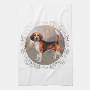 Beagle in Country Setting Towel