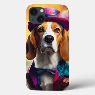 Beagle in Vibrant Costume iPhone 13 Case