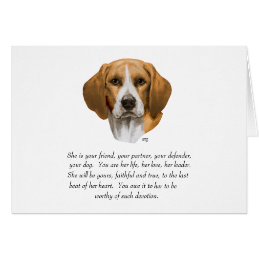 Beagle Keepsake Cards (Front Horizontal)