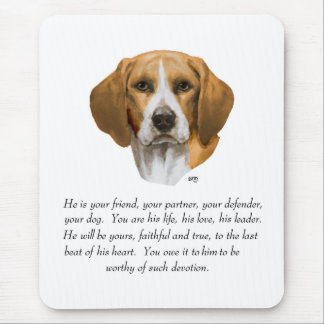 Beagle Keepsake MALE Mouse Pad