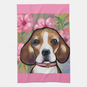 Beagle kitchen towel