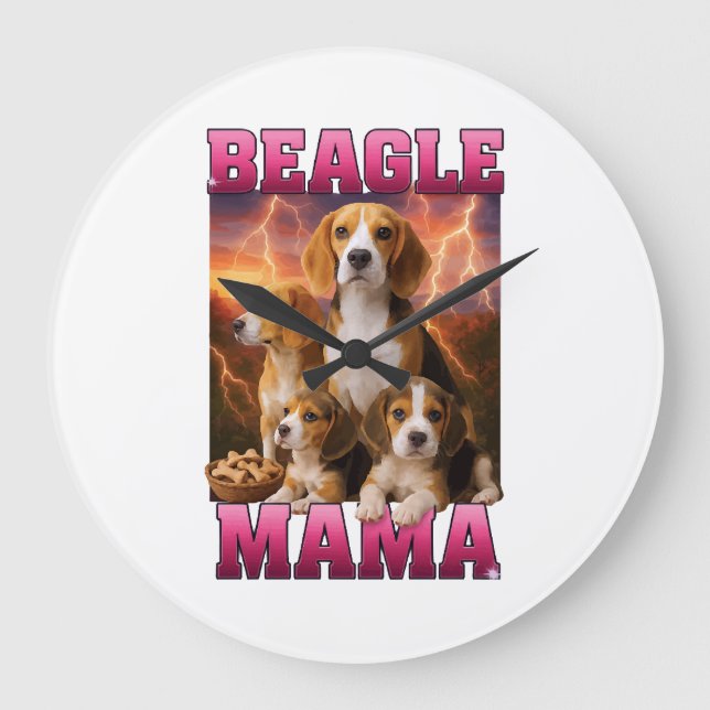 Beagle  large clock (Front)