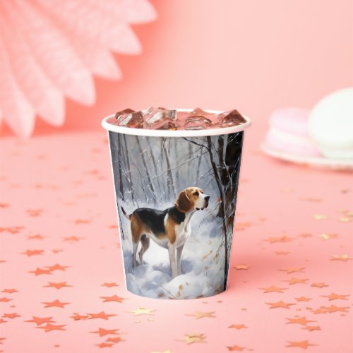 Beagle Let It Snow Christmas  Paper Cups