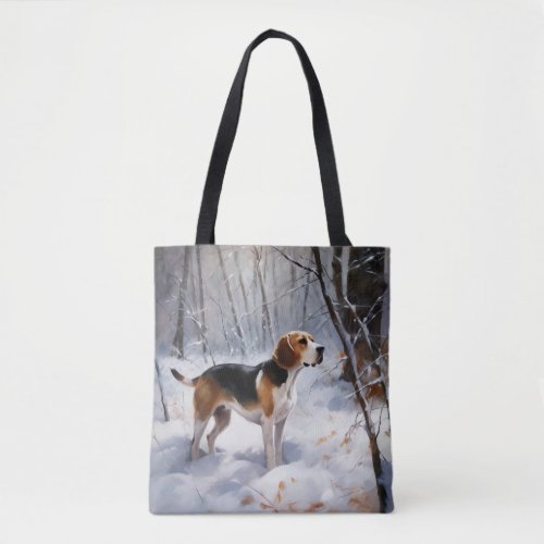 Beagle Let It Snow Christmas  Tote Bag