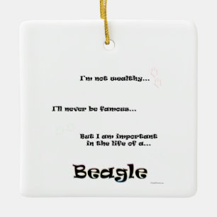 Beagle Life Ceramic Ornament