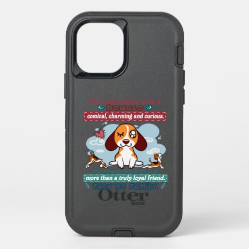 Beagle Life Is Just Better With A Beagle OtterBox Defender iPhone 12 Case