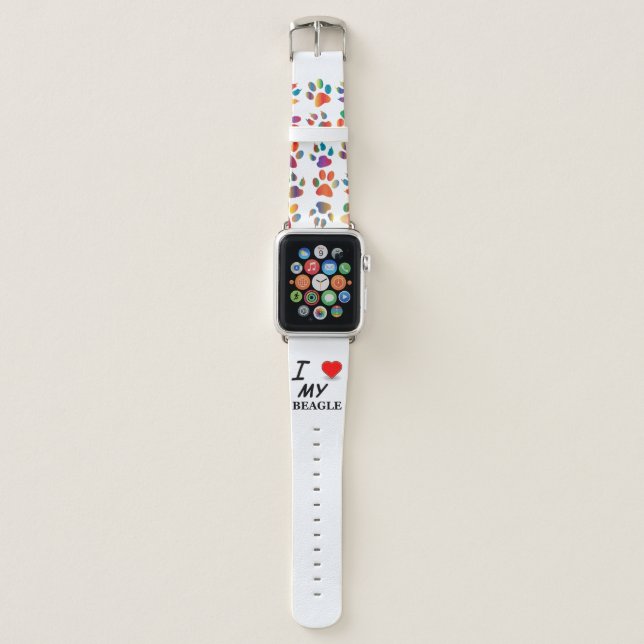 beagle love apple watch band (Front)