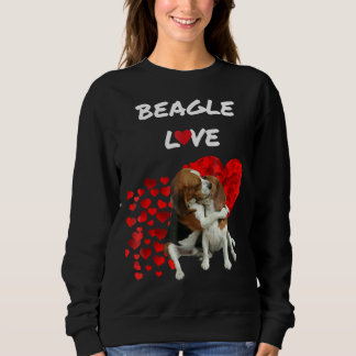 Beagle Love Cute Couple Sweatshirt