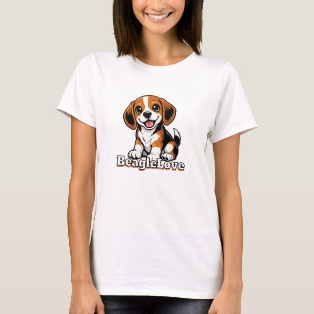 Beagle Love | Dog Lovers T-Shirt (Front)