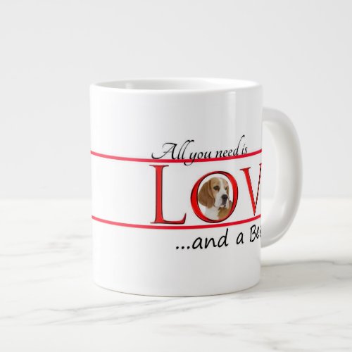 Beagle Love Jumbo Mug