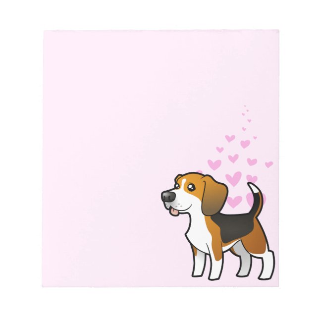 Beagle Love Notepad (Front)