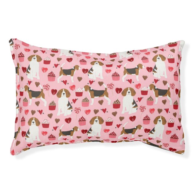 Beagle Love Pet Bed - dog bed (Front)