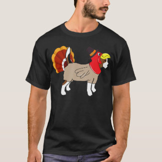 Beagle Love Rescue Dog Turkey Pilgrim Hat Thanksgi T-Shirt