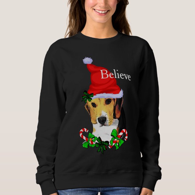 Beagle Lovers Christmas Sweatshirt (Front)