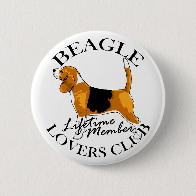 Beagle Lovers Club Button (Front)