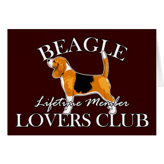 Beagle Lovers Club Cards (Front Horizontal)