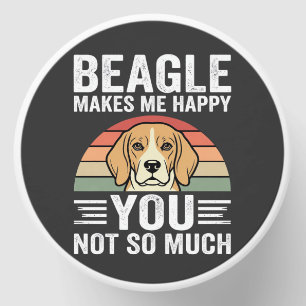 Beagle Makes Me Happy Dog Lover Mini Candle Favors