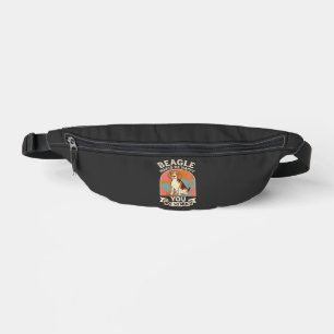 Beagle Makes Me Happy You Not So Much Dog Fanny Pack