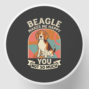 Beagle Makes Me Happy You Not So Much Dog Mini Candle Favors