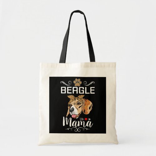 Beagle Mama Dog Lover Puppy Dog Mom Funny Mothers Tote Bag