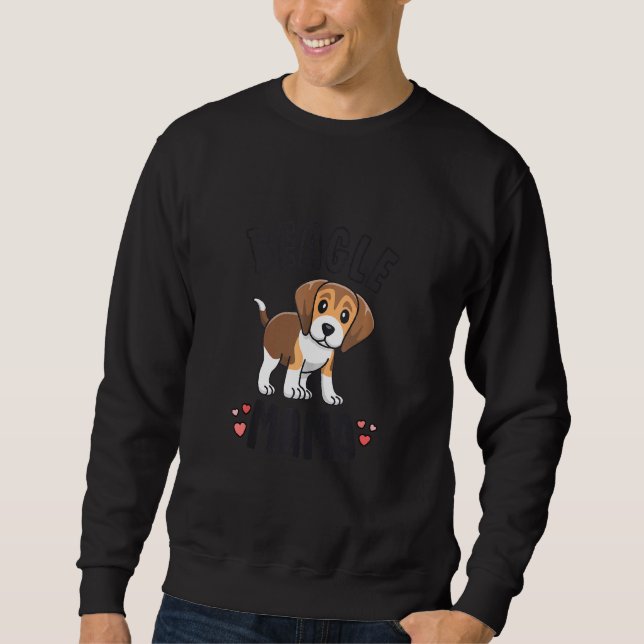 Beagle Mama Dog Mom  For Women  For Beagle Sweatshirt (Front)