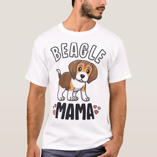Beagle Mama Dog Mom Shirts For Women Gift For Beag