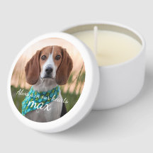 Beagle Memorial Candle – Personalized Name & Years
