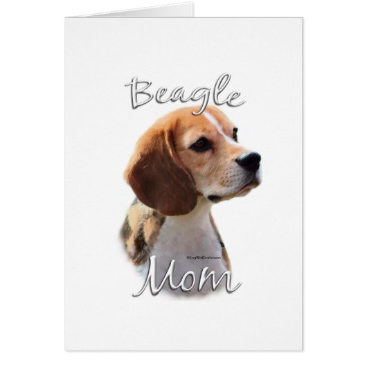 Beagle Mom 2 Cards (Front)