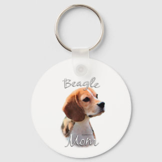 Beagle Mom 2 Keychain