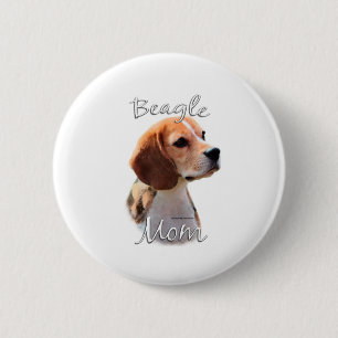 Beagle Mom 2 Pinback Button