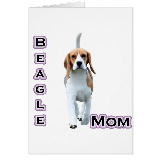 Beagle Mom 4 Cards (Front)