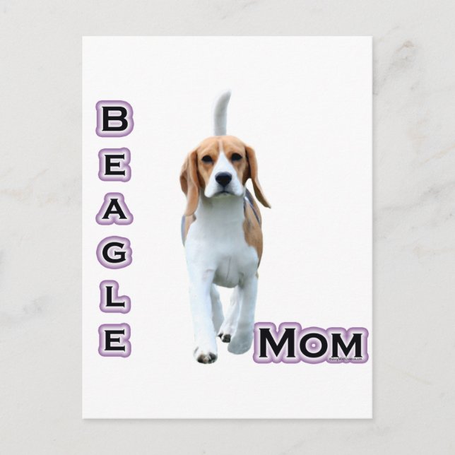 Beagle Mom 4 Postcard (Front)