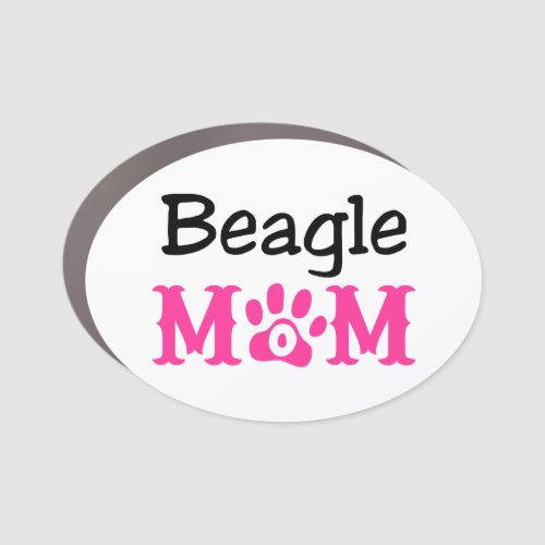 Beagle Mom Car Magnet