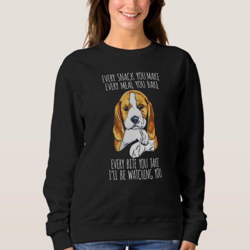 BEAGLE MOM DAD FUNNY DOG SWEATSHIRT