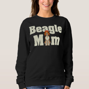 Beagle Mom Dog Owner Women Cute Animal Pet Mommy B Sweatshirt