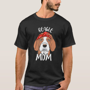 Beagle Mom Girl Puppy Dog Beagles Mother Mommy Ma T-Shirt