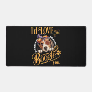 Beagle Mom Halloween Dog Lover Desk Mat