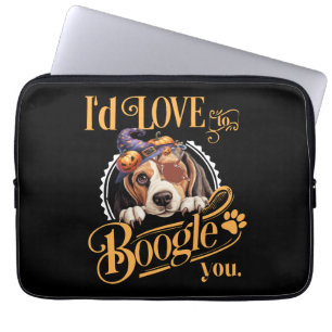 Beagle Mom Halloween Dog Lover Laptop Sleeve