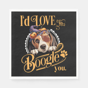 Beagle Mom Halloween Dog Lover Napkins